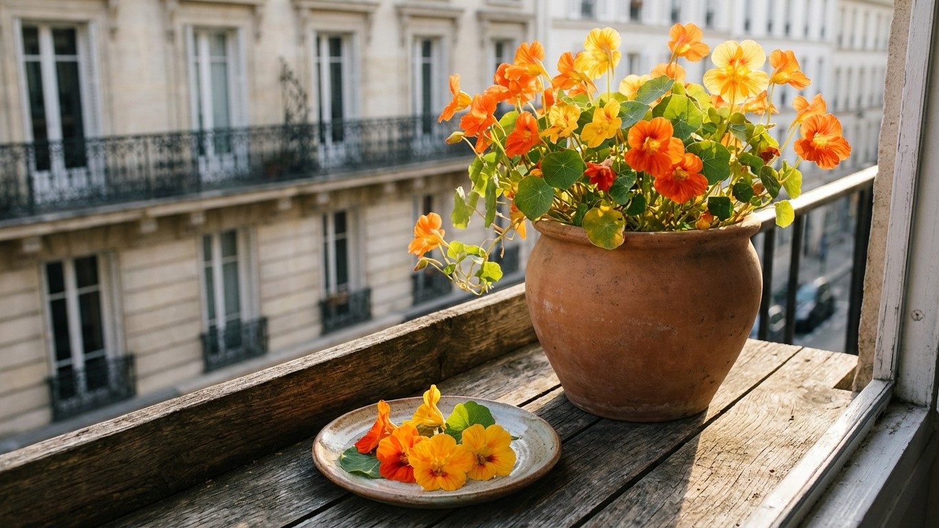 Ces fleurs de balcon que je croyais décoratives se mangent : depuis, mes plats ont changé