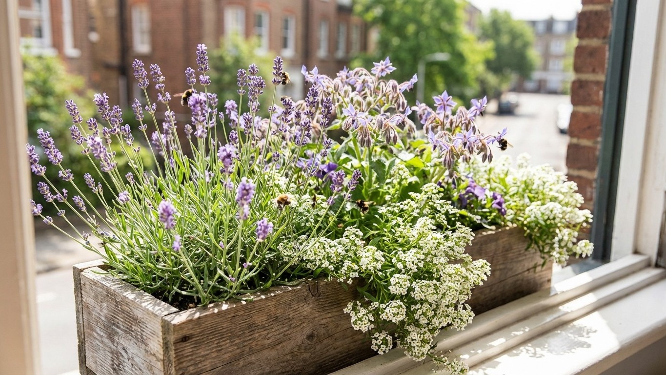 Fleurs mellifères pour jardinières : nourrir les pollinisateurs depuis votre balcon