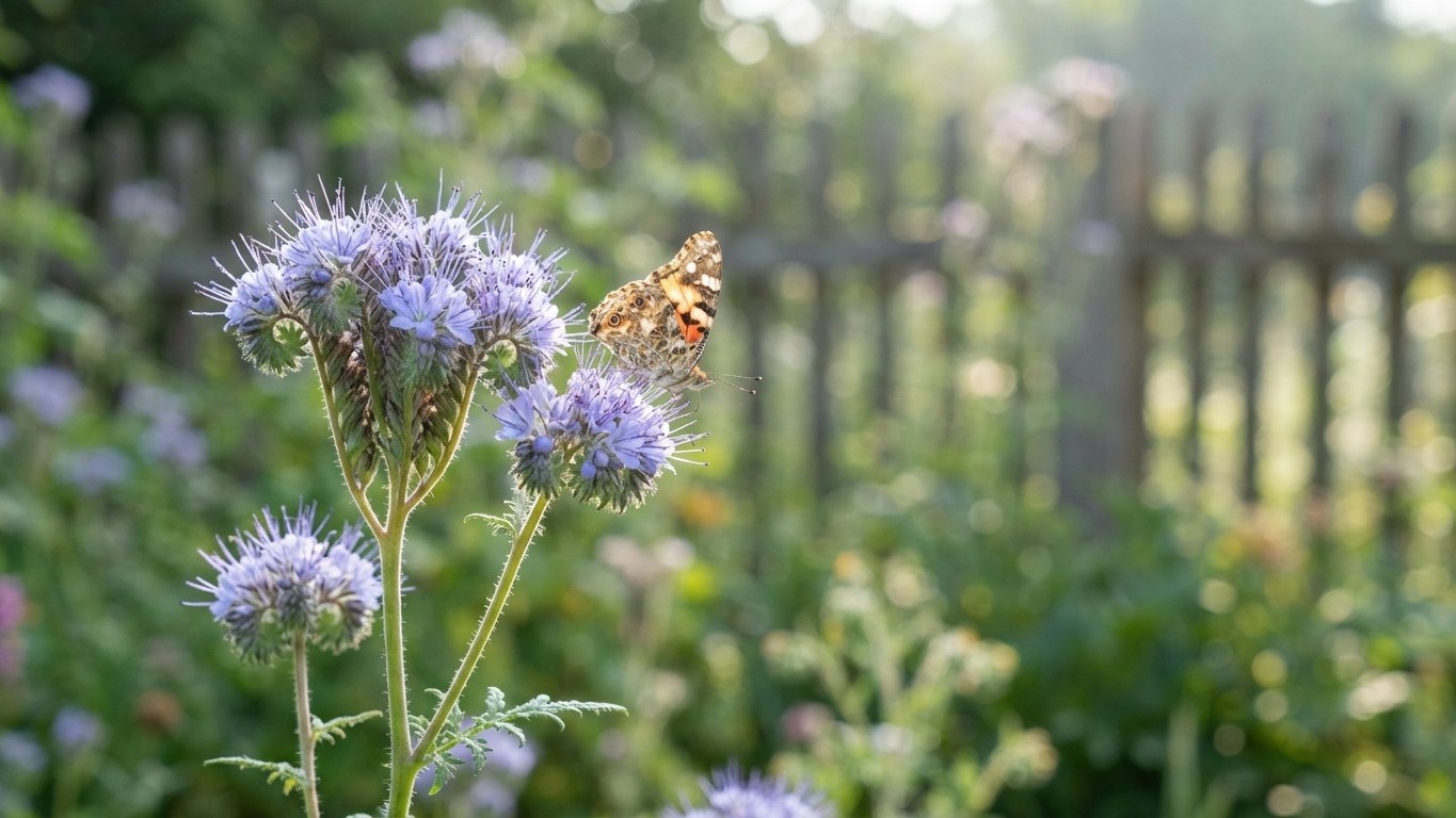 Une seule fleur semée en avril peut attirer jusqu'à neuf espèces de papillons dans un jardin