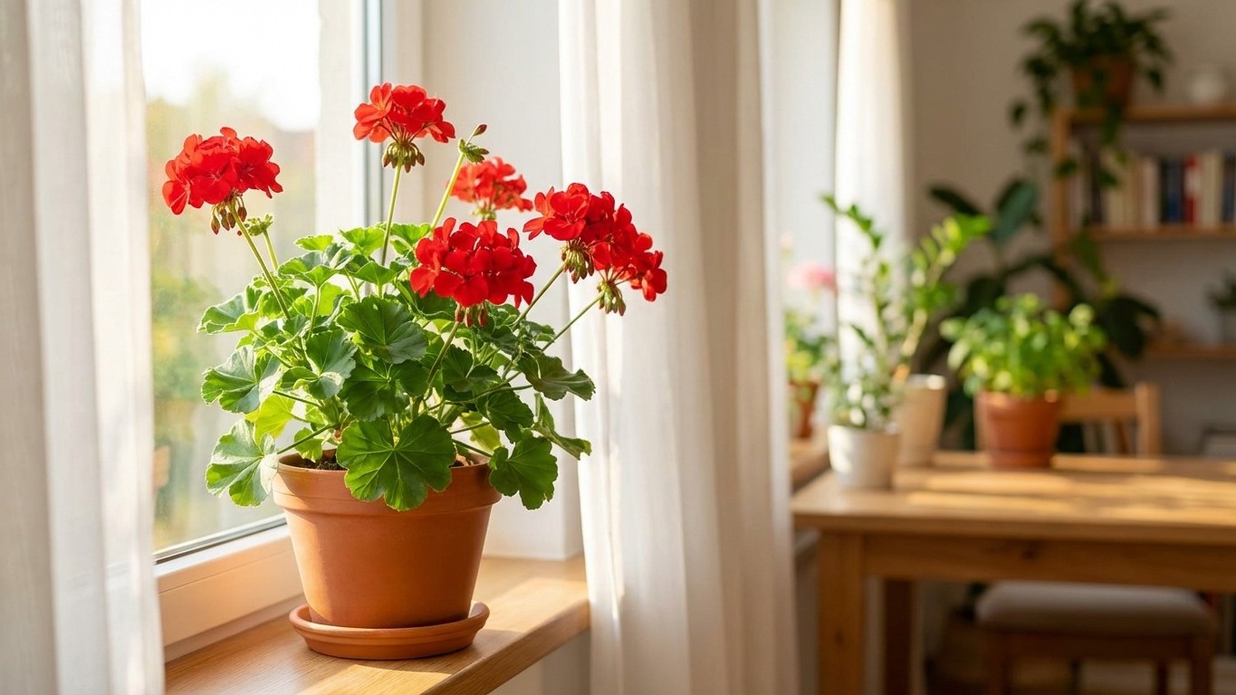 Vos géraniums ont passé l'hiver dedans ? Cette erreur d'avril supprime toute floraison d'un coup