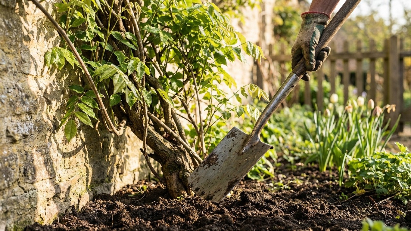 Votre glycine ne fleurit pas depuis des années ? Un seul coup de bêche en avril suffit à tout débloquer