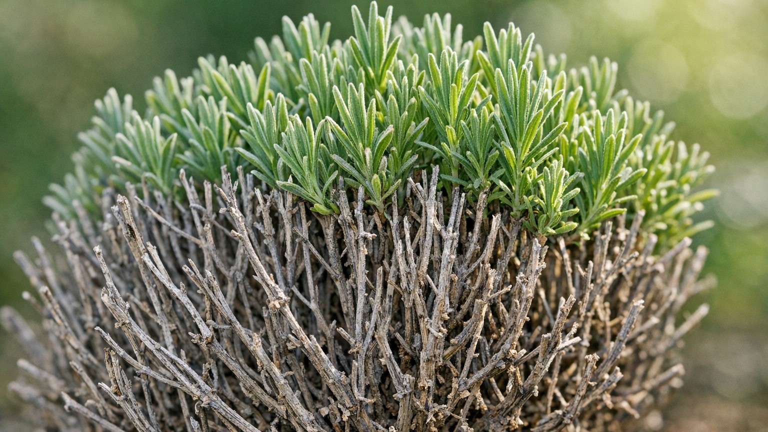 J'ai taillé ma lavande bien court pour la relancer : en voyant le bois sec qui restait, j'ai compris qu'elle ne repartirai...