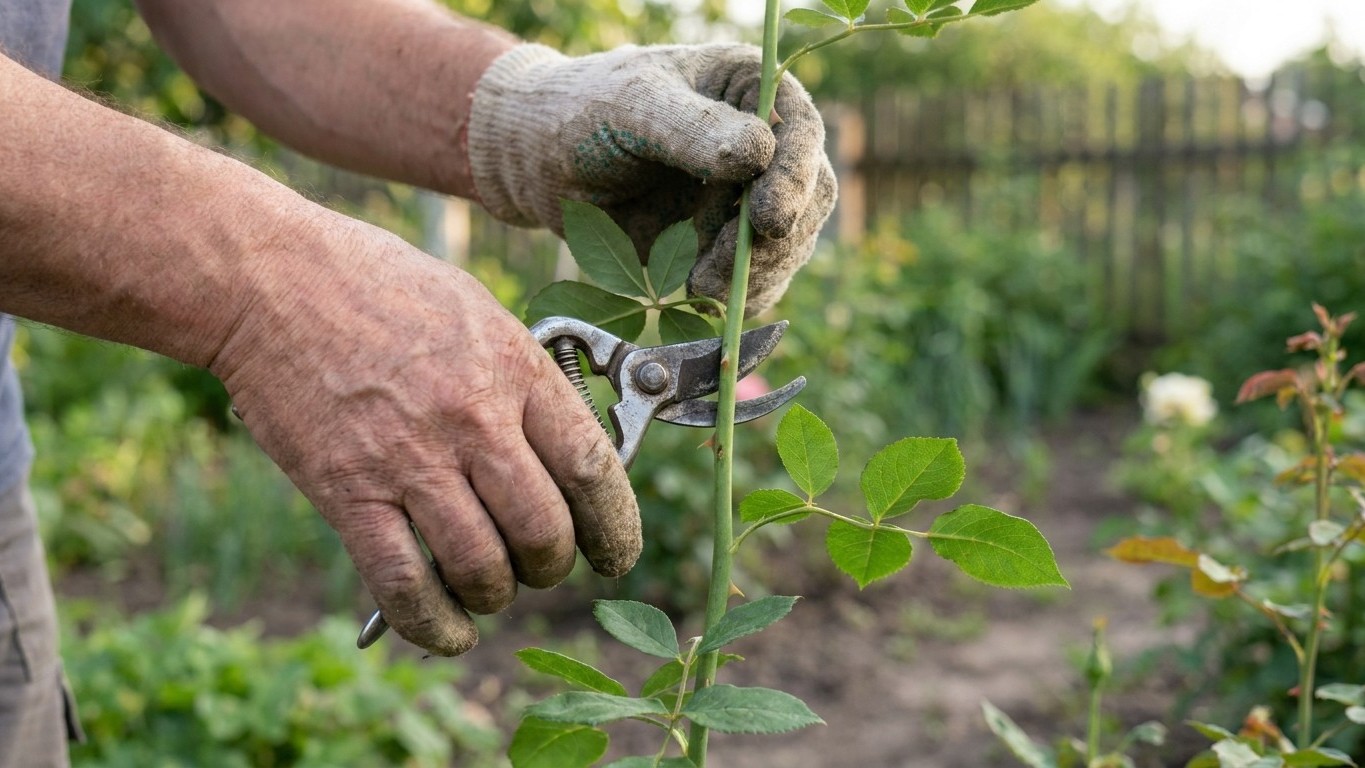 Je coupais mes roses fanées juste sous la fleur : un rosiériste m'a montré la feuille que je ne regardais jamais