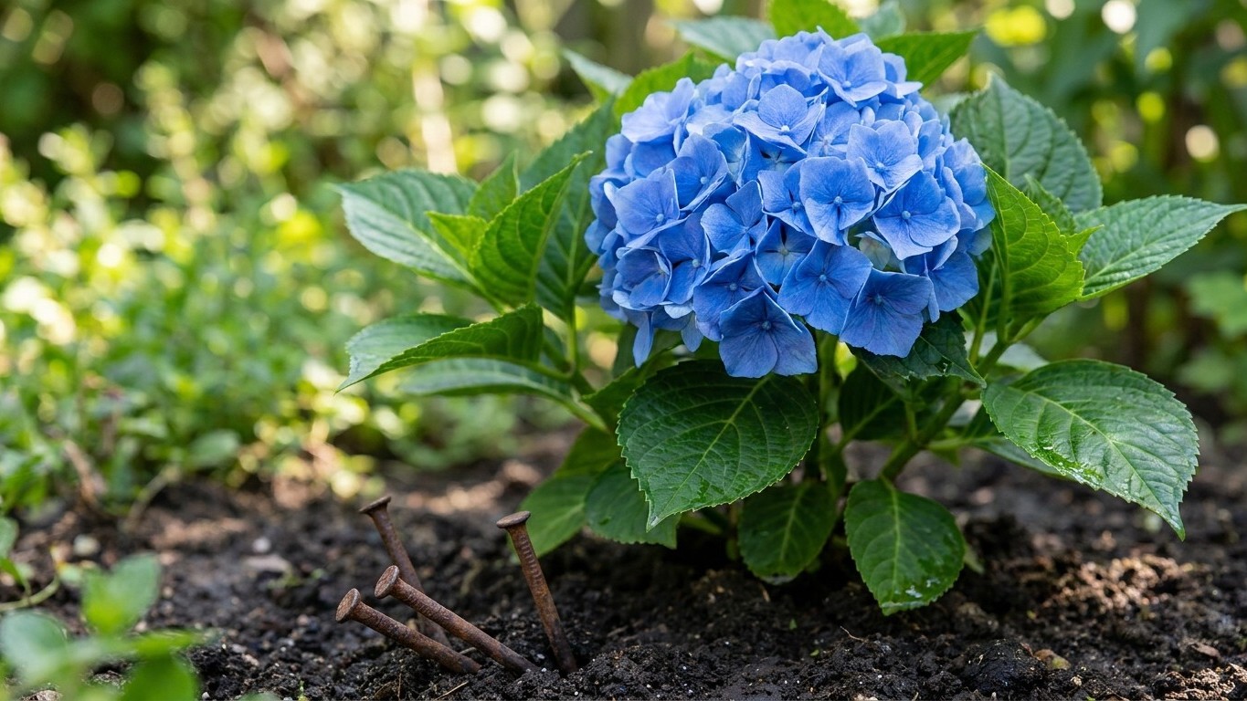 Ma grand-mère enterrait des clous rouillés au pied de ses hortensias : quand les miens ont viré en trois semaines, j'ai ar...