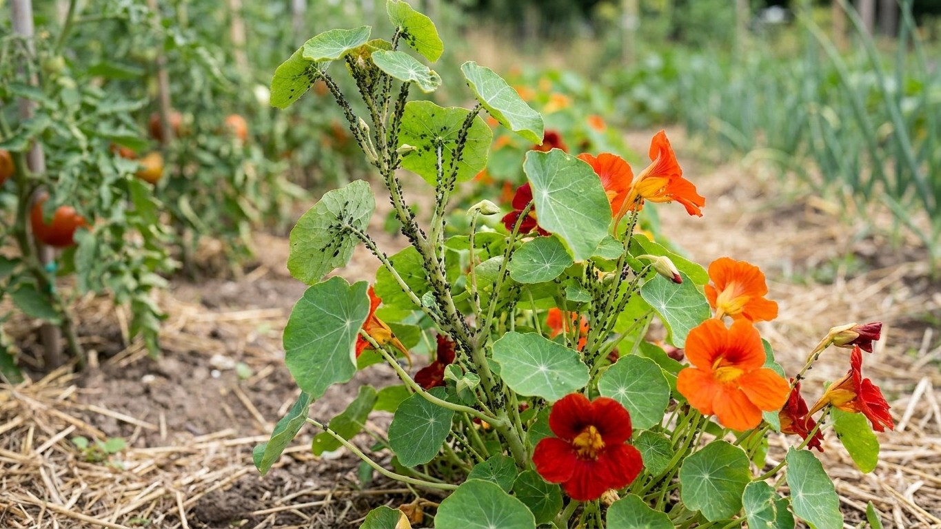 « Surtout pas à côté des tomates » : mon pépiniériste a déplacé mes capucines et je n'ai plus un seul puceron