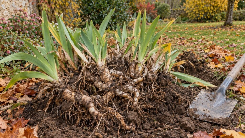 Le rhizome d'iris fonctionne à l'opposé de toutes vos autres plantes
