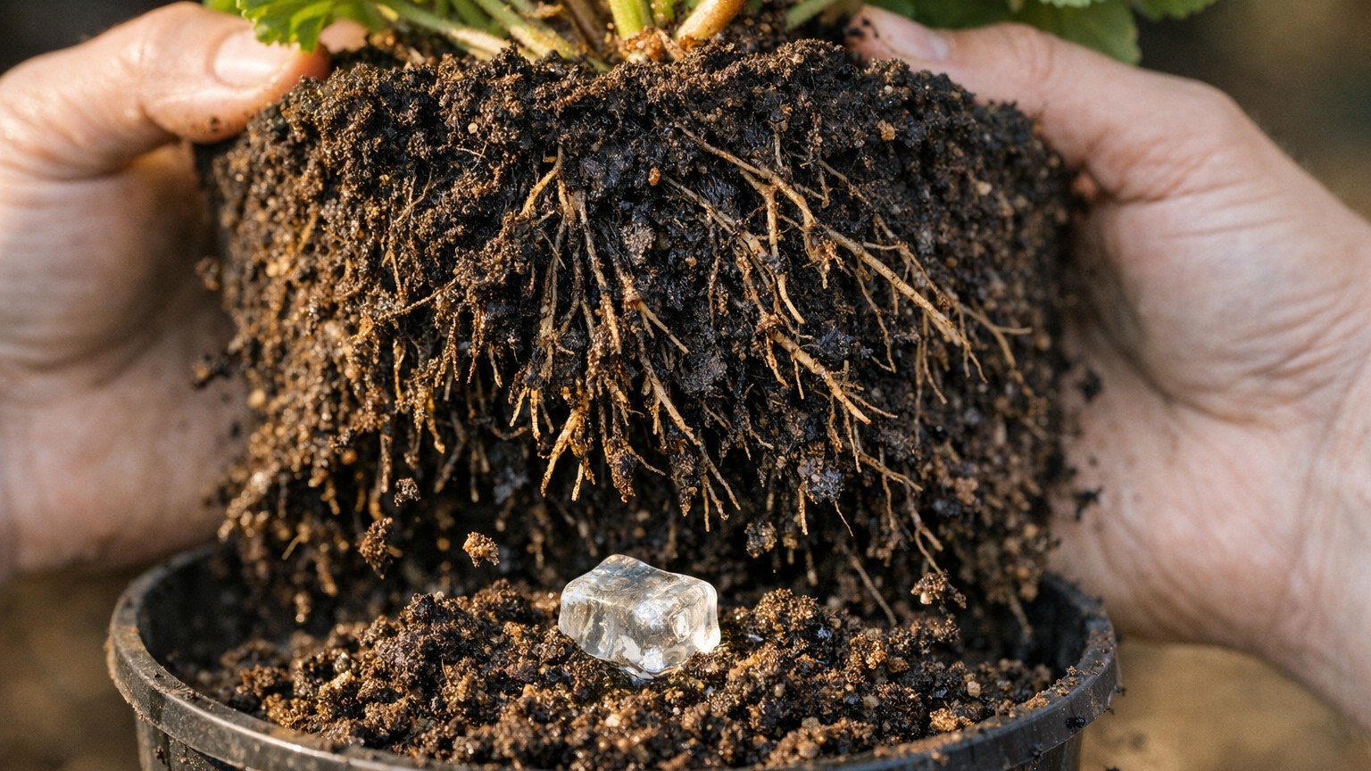 Je glissais des glaçons dans mes jardinières pendant la canicule sans y croire : le jour où j'ai déterré un géranium, j'ai...