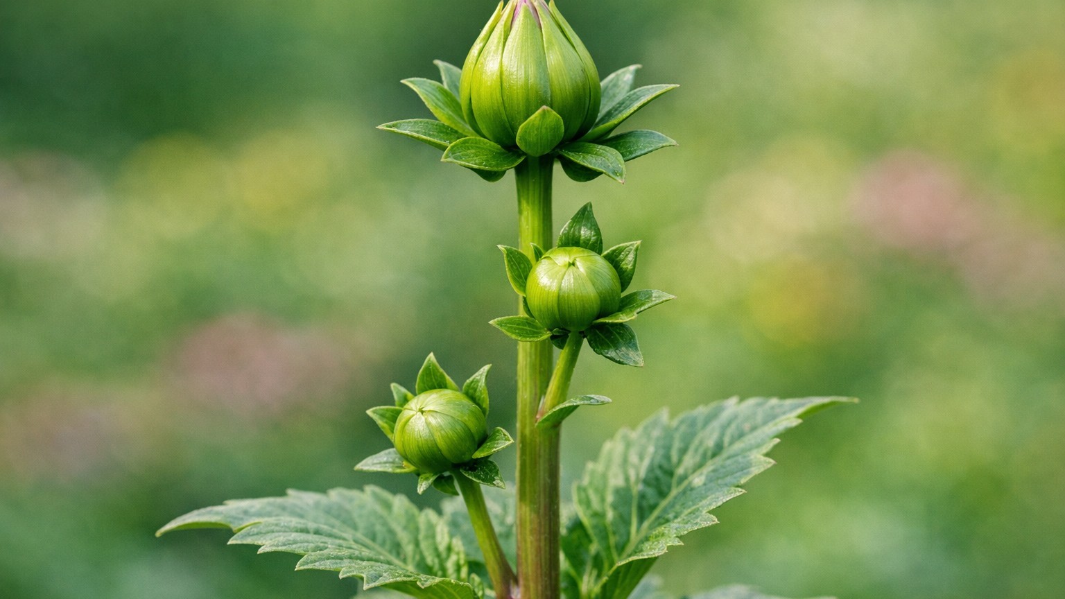 Je laissais le bouton central de mes dahlias en place en juin : quand j'ai vu ce qu'il faisait aux autres tiges, j'ai comp...
