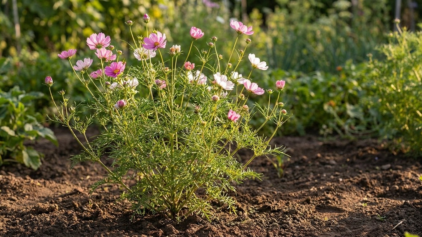 Je plantais mes cosmos sans jamais les pincer : le jour où j'ai étêté une seule tige à 30 cm, j'ai compris pourquoi les au...