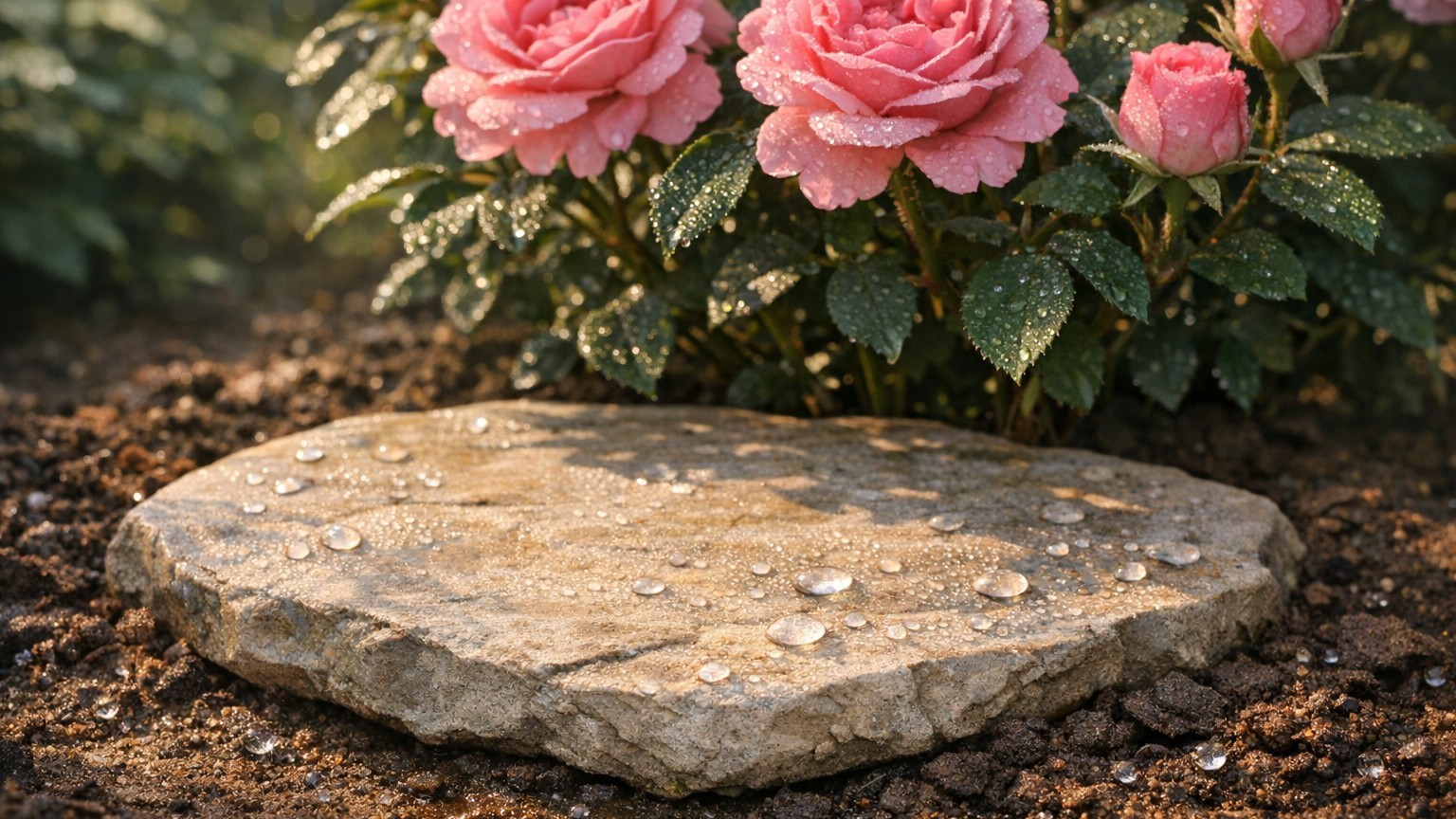Les anciens posaient toujours une pierre plate sous leurs rosiers en juin : la raison oubliée refait surface