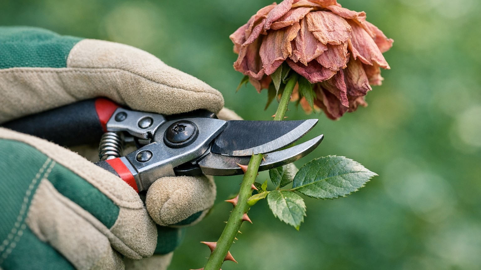 Les roses fanées que je laissais sur le rosier depuis des années : le jour où j'ai compris pourquoi il fallait les couper,...