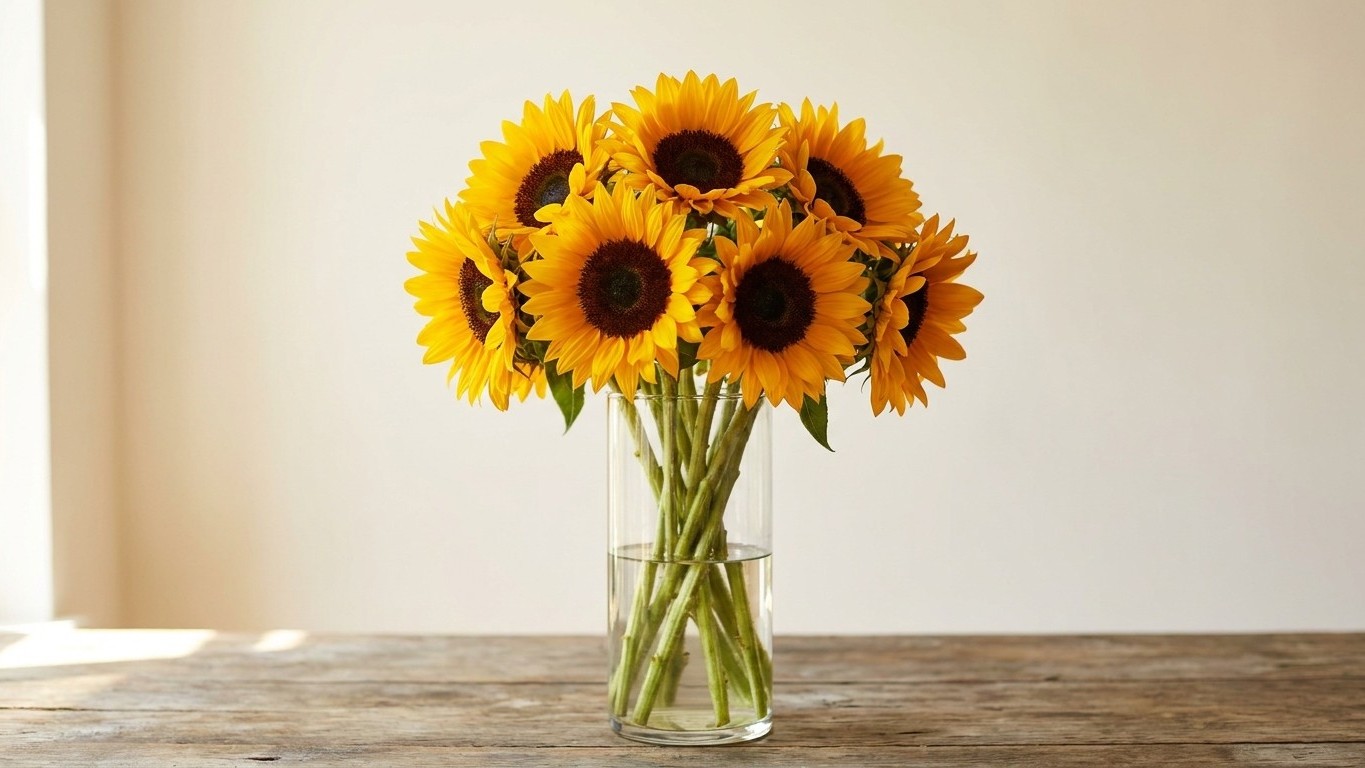 Bouquet de tournesols : la star de fin dete pour illuminer la maison