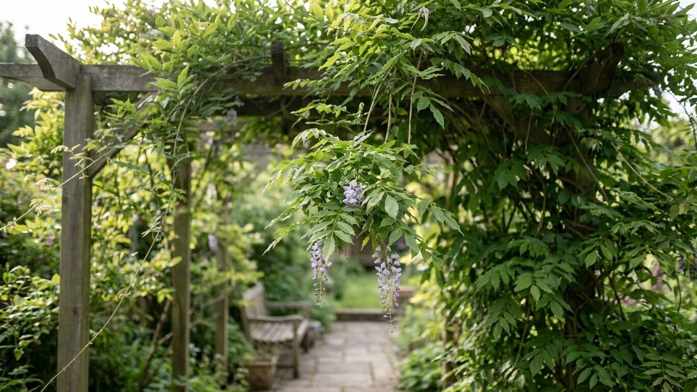 J'ai laissé ma glycine tranquille tout le mois de juillet sans toucher à ses pousses : un jardinier m'a montré ce que ça l...