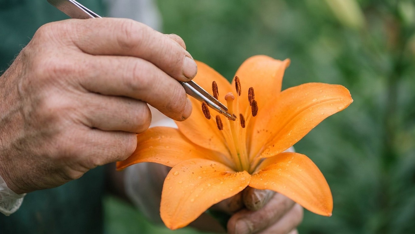 Je frottais les taches orange de mes lys sur la nappe depuis des années : le jour où une fleuriste a pincé les anthères de...