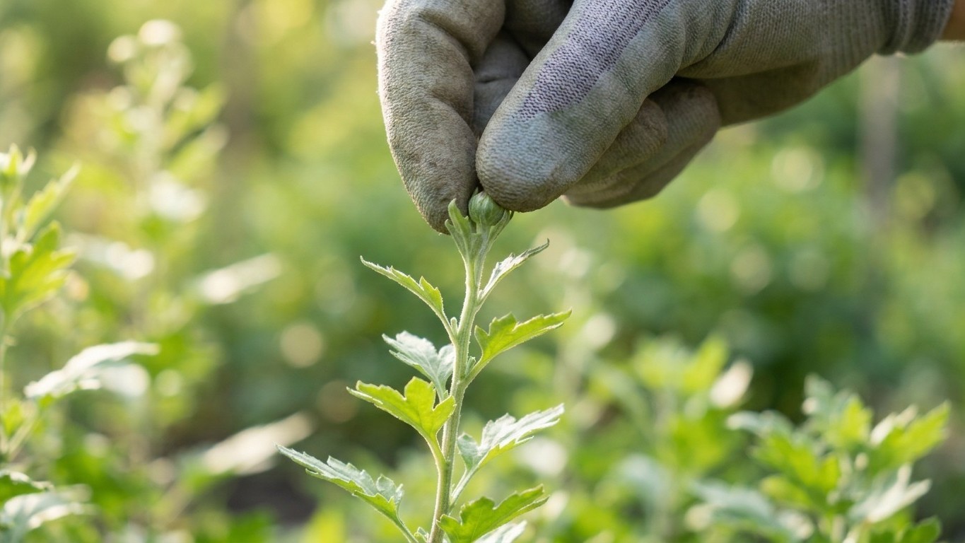 « Je laissais mes chrysanthèmes pousser tranquillement tout l'été » : personne ne m'avait dit que ce geste oublié avant fi...