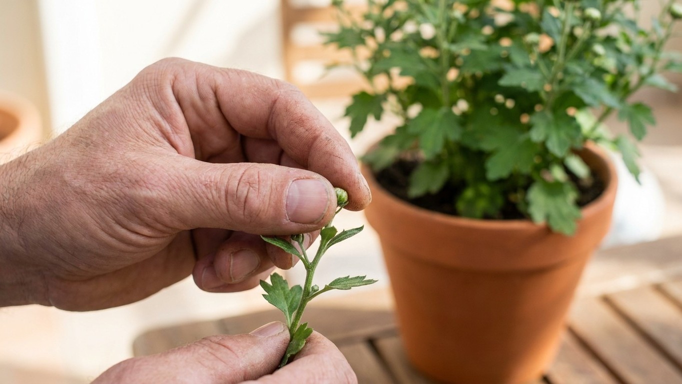 « Je pensais bien faire en les pinçant une dernière fois fin août » : pourquoi ce geste sur un chrysanthème condamne déjà ...