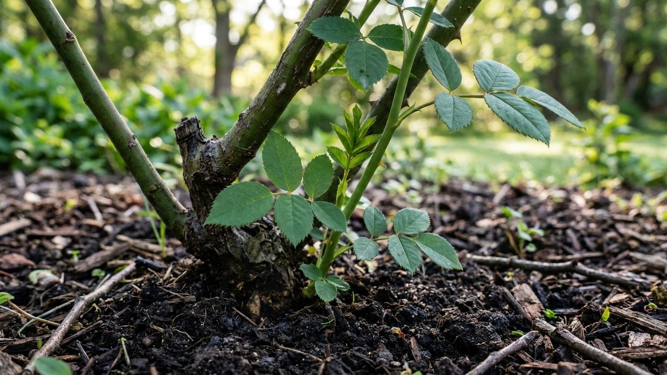 « Je pensais que c'était juste une nouvelle branche » : pourquoi une tige à 7 folioles surgie à la base du rosier doit êtr...