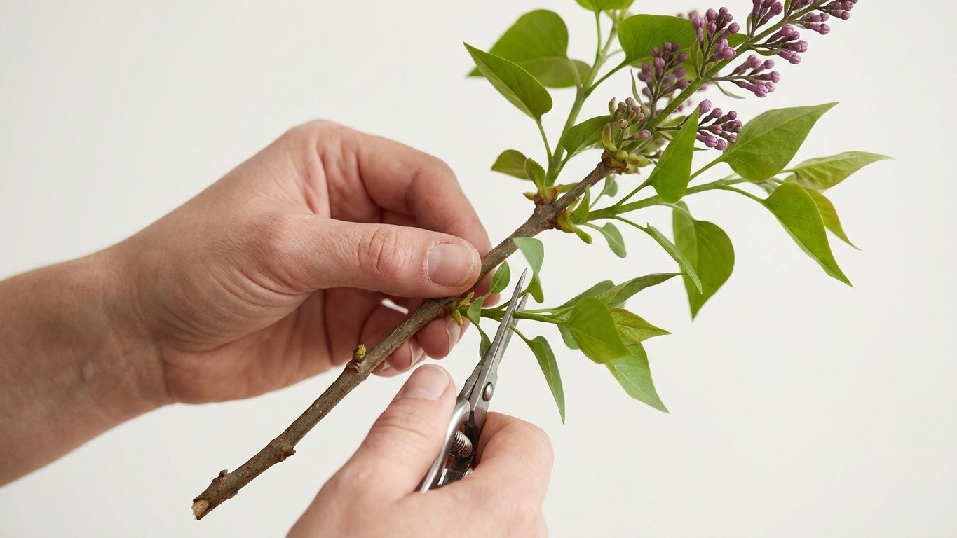 Ma grand-mère arrachait toujours toutes les feuilles du bas de ses lilas avant de les mettre en vase et ce n'est pas une m...