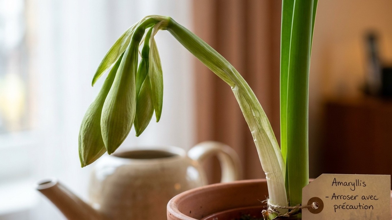 Amaryllis tige molle : pourquoi elle s'affaisse et comment la redresser à temps