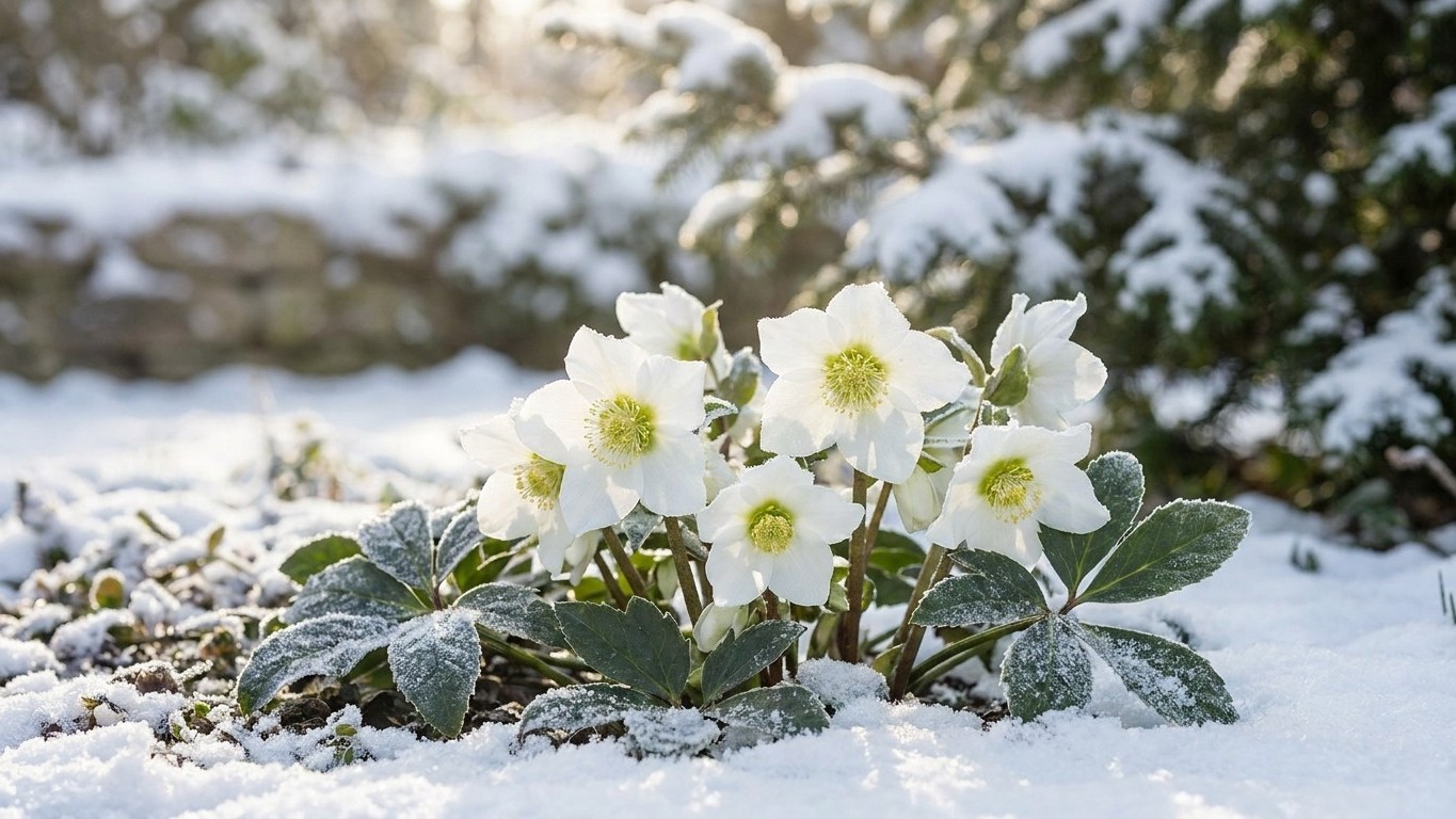 Hellébore niger : pourquoi cette rose de Noël fleurit dès décembre sous la neige