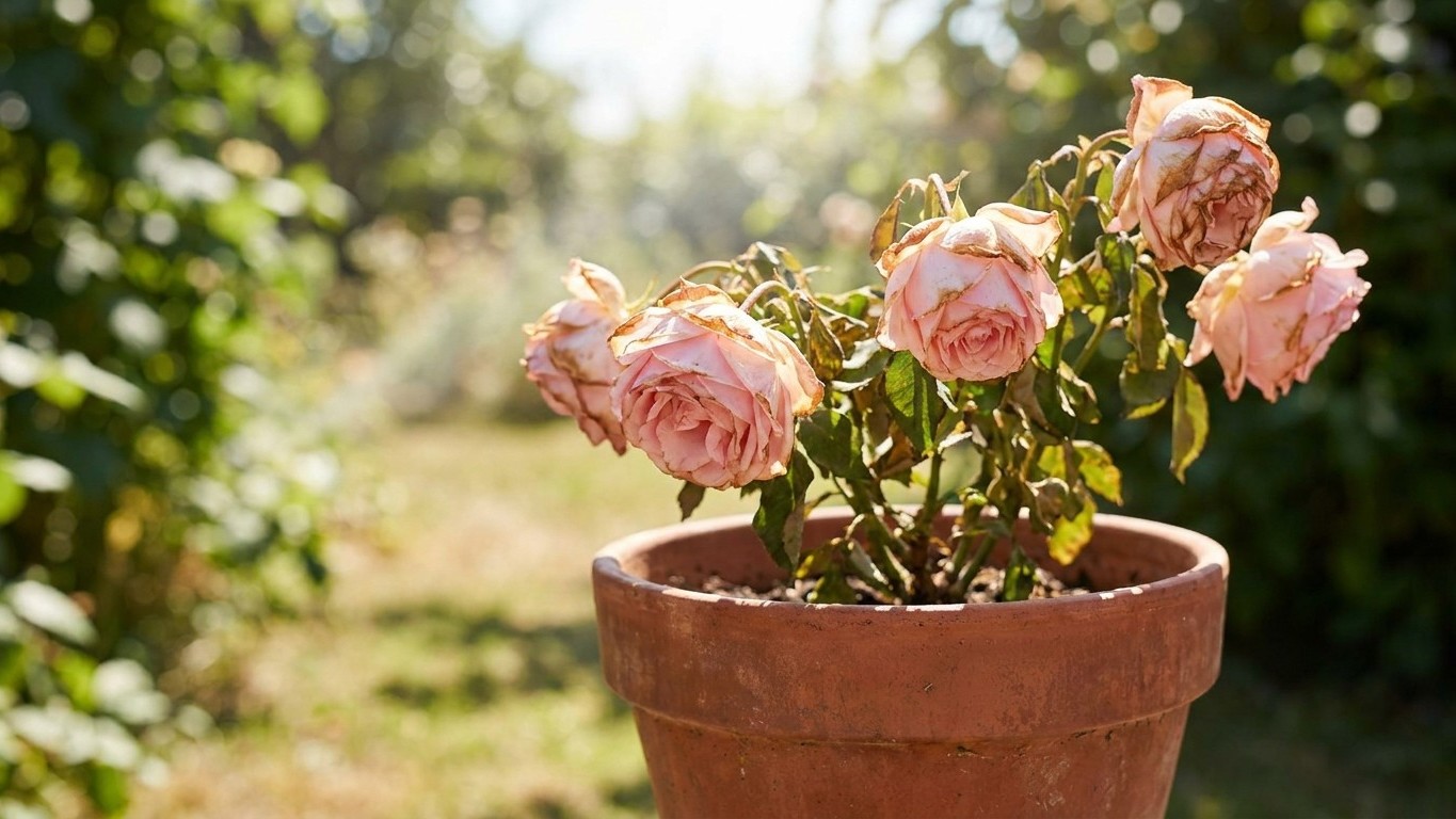 J'ai arrosé mes rosiers deux fois plus dès les premiers jours à 30 °C : les boutons se sont quand même ouverts en 48 h, à ...