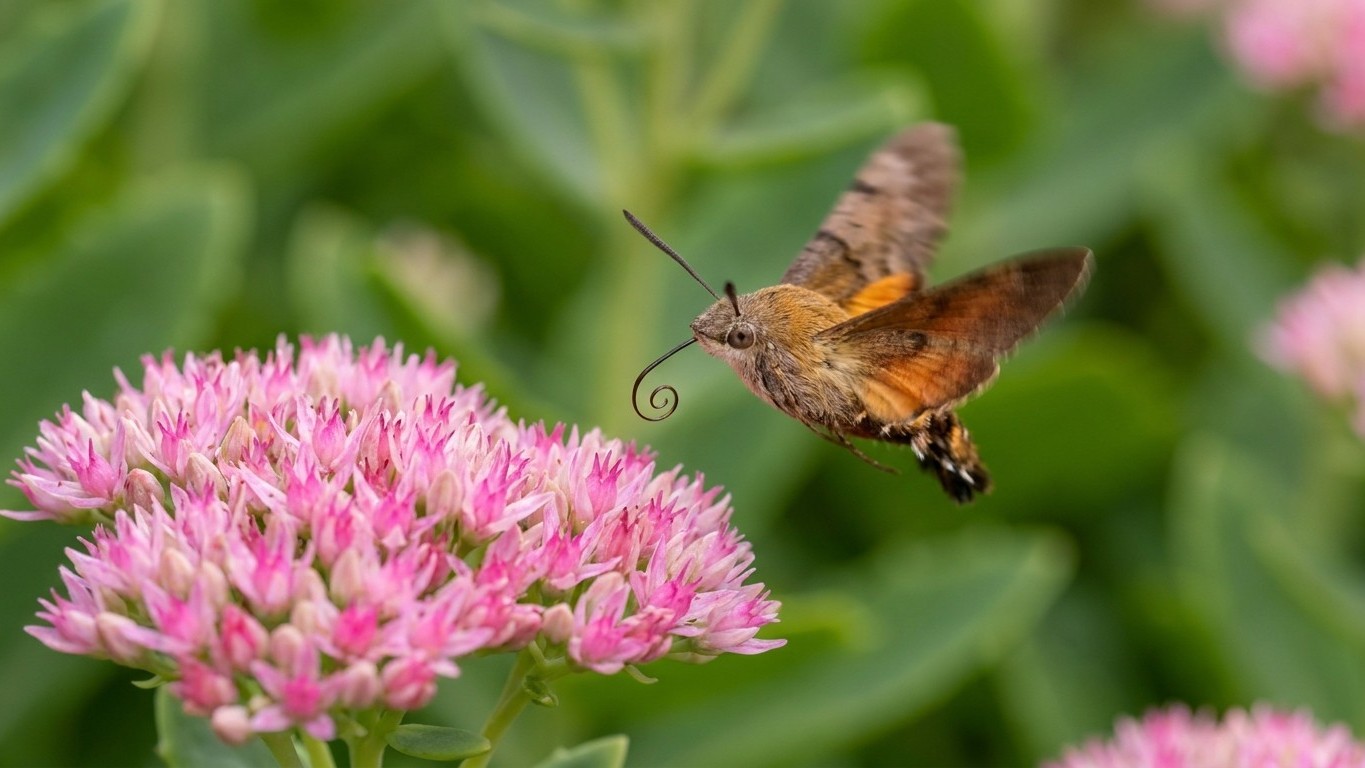 J'ai planté mes sedums et mes agastaches côte à côte au bord de la terrasse pour attirer les abeilles : en août, trois sil...