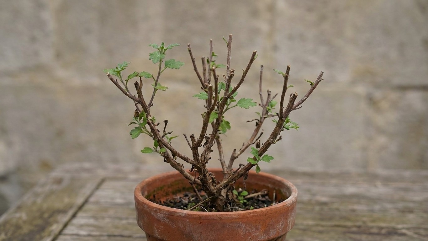 J’ai pincé mes chrysanthèmes une dernière fois à la mi-août pour les rendre plus touffus : en octobre, je n’ai eu que des ...