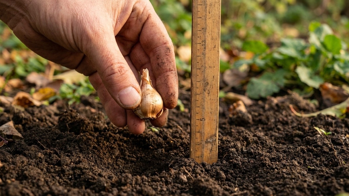 J’ai planté mes bulbes de safran à 8 cm en août juste pour m’éviter de creuser : en octobre, en grattant la terre, j’ai co...