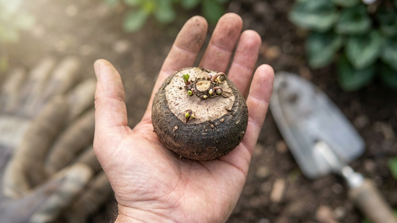 Je posais toujours mes tubercules de cyclamen le côté creux contre la terre depuis des années : le jour où une horticultri...