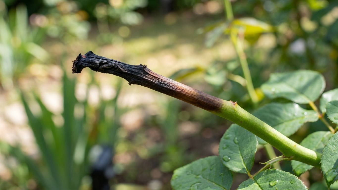 Mes rosiers noircissaient du bout des tiges chaque hiver depuis trois ans : un pépiniériste m'a montré que ce n'était pas ...