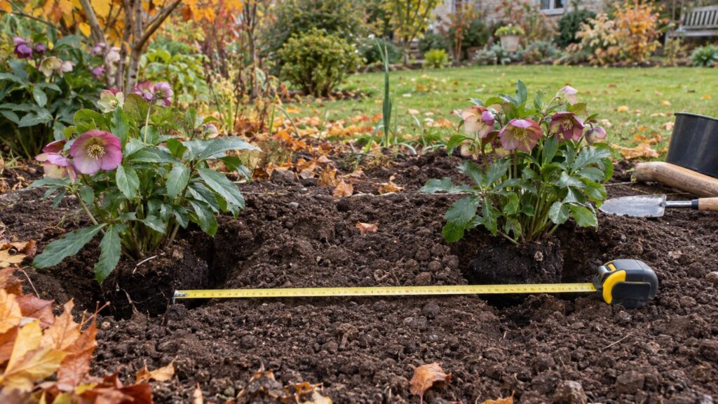 Quelle distance respecter pour planter des hellébores