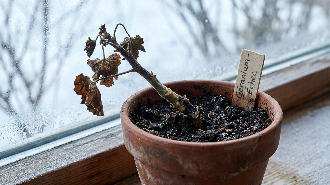 J'ai attendu novembre pour bouturer mes pélargoniums comme chaque année : trois semaines plus tard, toutes les tiges avaie...