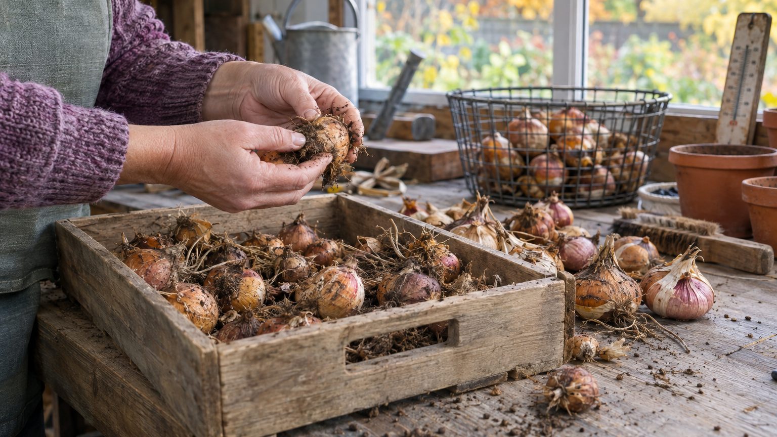 J'ai rangé mes bulbes de glaïeuls à la cave tout l'hiver sans les trier ni les nettoyer : quand les premières fleurs se so...