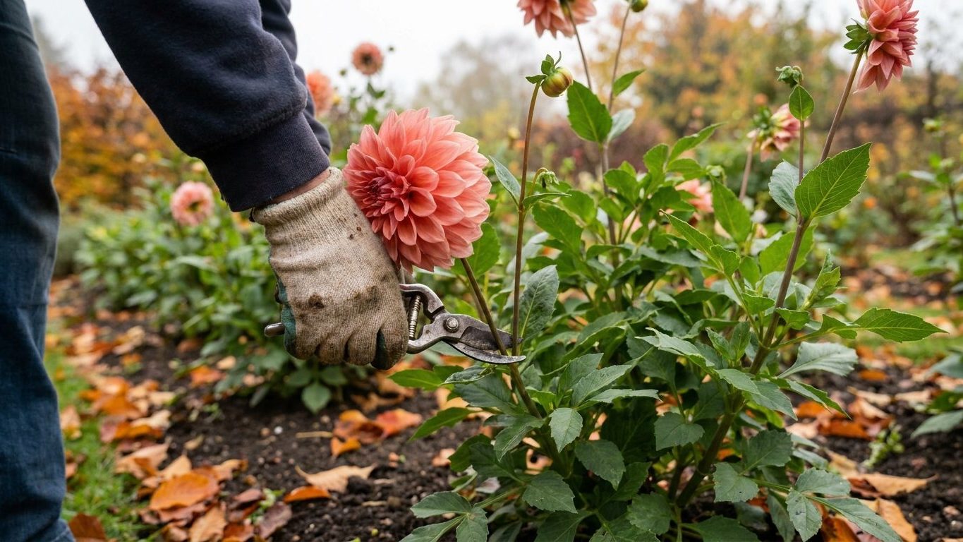 J'ai toujours cueilli mes dahlias en boutons bien serrés comme mes roses pour faire durer le bouquet : au bout de cinq jou...