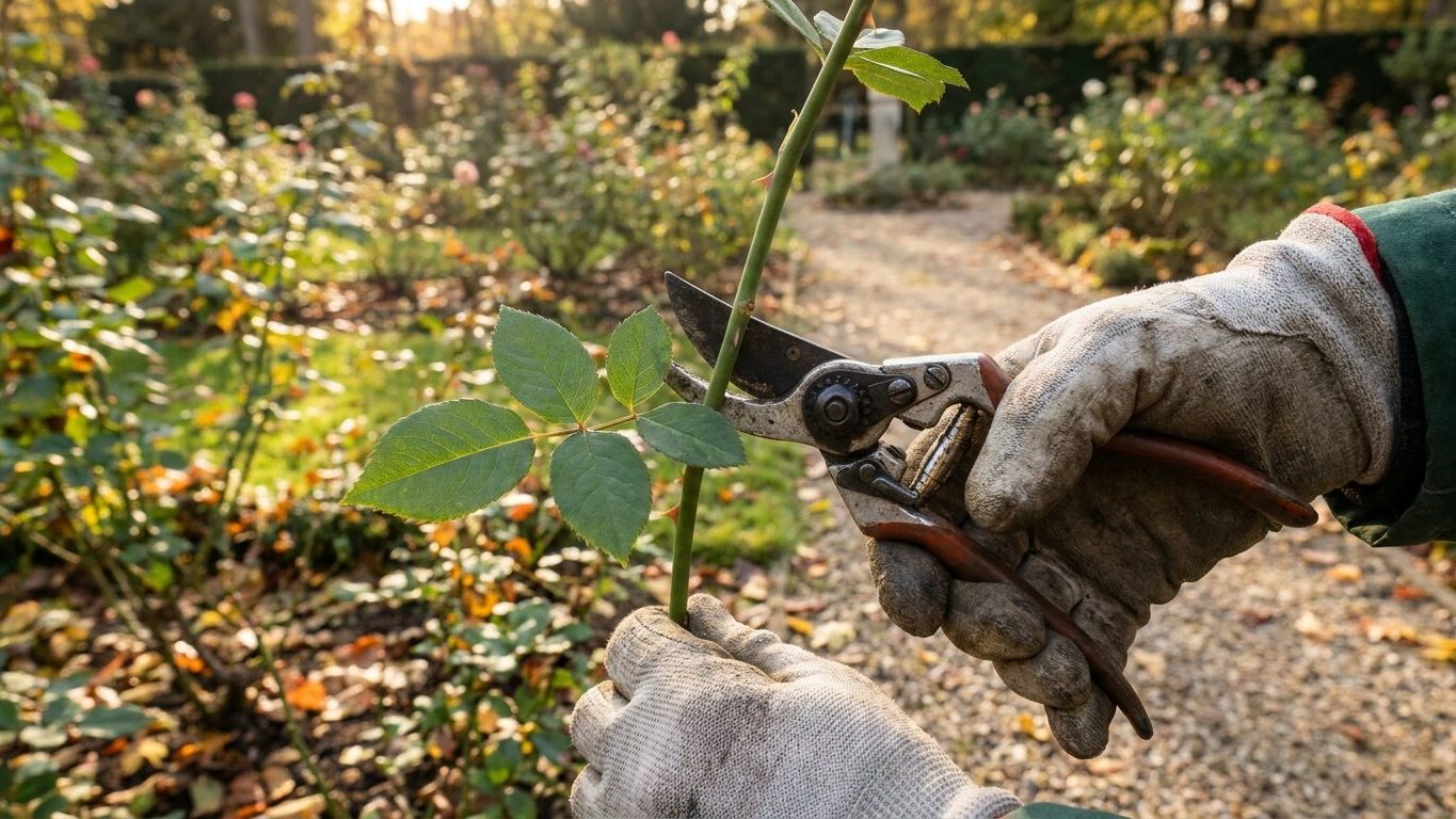 Je coupais mes roses fanées juste sous la tête depuis des années : le jour où un rosiériste a compté les feuilles devant m...