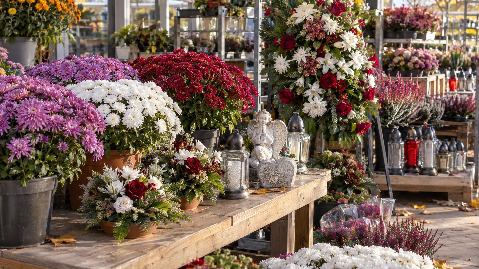 La Foir'Fouille Toussaint : prix des chrysanthèmes et fleurs artificielles