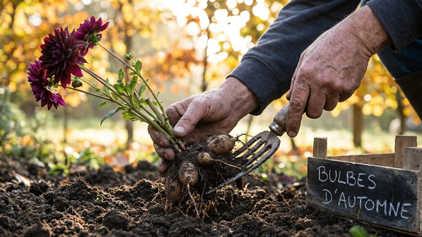 Les anciens ne coupaient jamais les tiges de leurs dahlias à ras avant l'hiver : ils laissaient toujours un bout dépasser ...