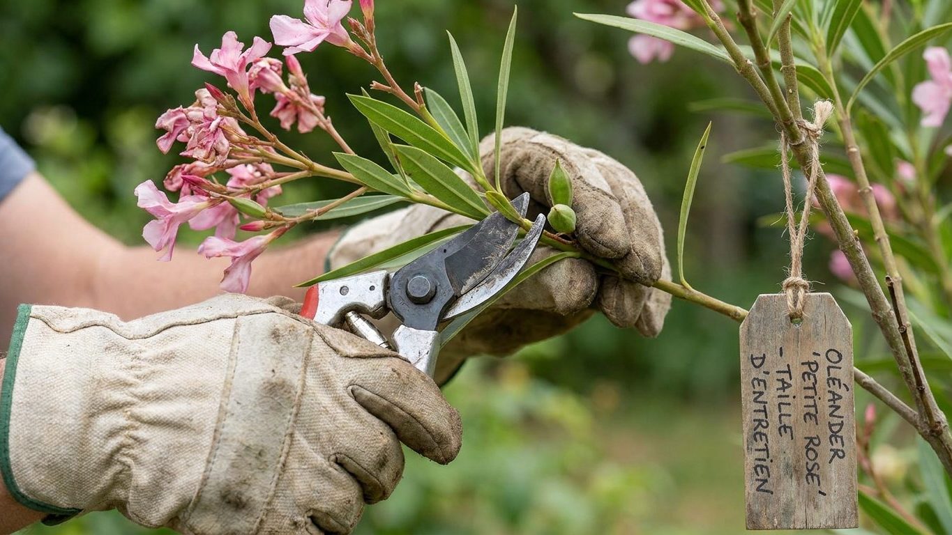 Les pépiniéristes ne laissent jamais ces longues gousses vertes sur un laurier-rose en septembre et ce n'est pas une quest...