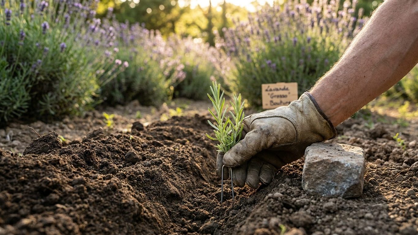 Mon voisin couche sa vieille lavande au sol début septembre et recouvre les branches basses de terre : ce n'est pas pour l...
