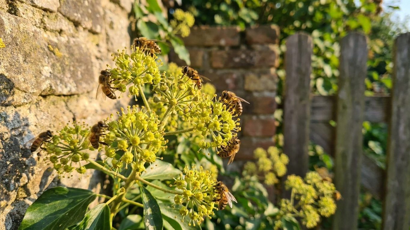 Restez trois minutes devant votre haie de lierre en fleur et regardez à hauteur de mur : c'est le test que les apiculteurs...