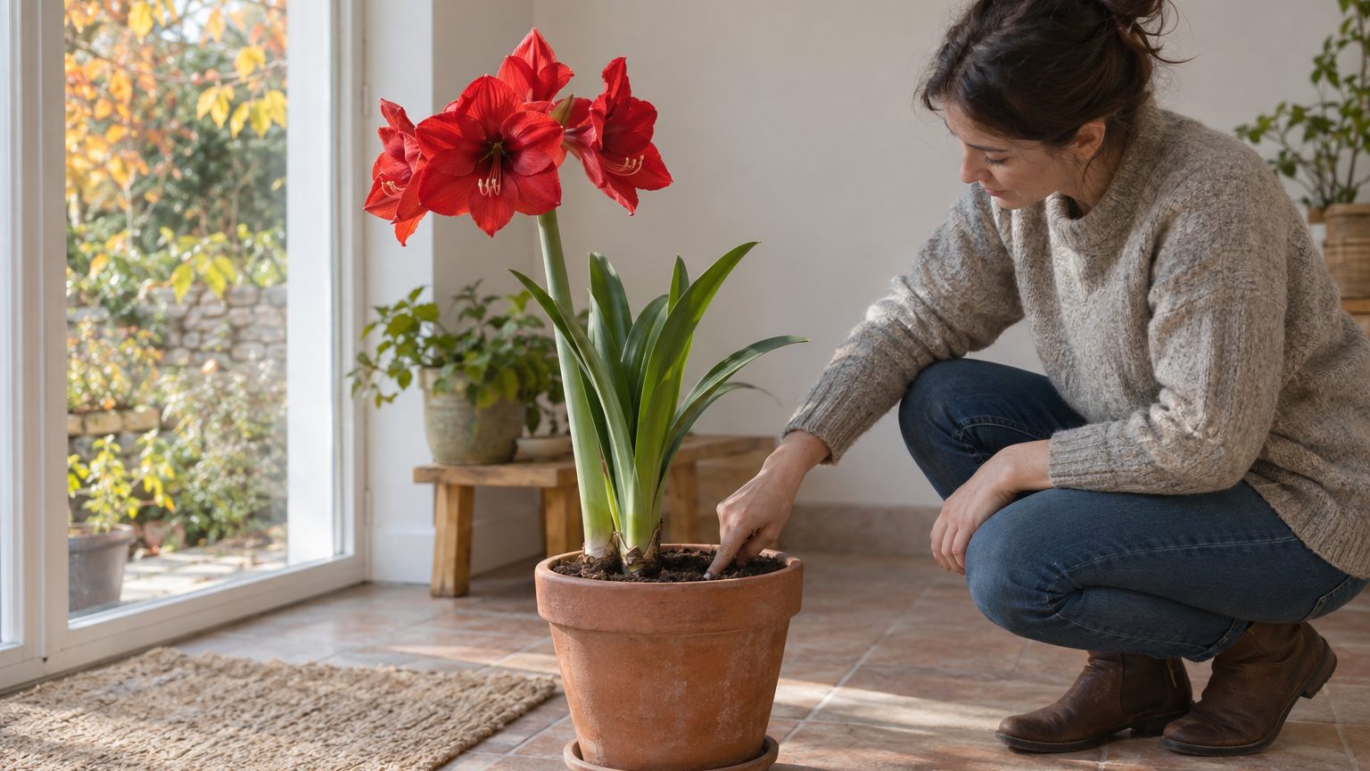 Amaryllis : arrosage à chaque étape, du rempotage au repos