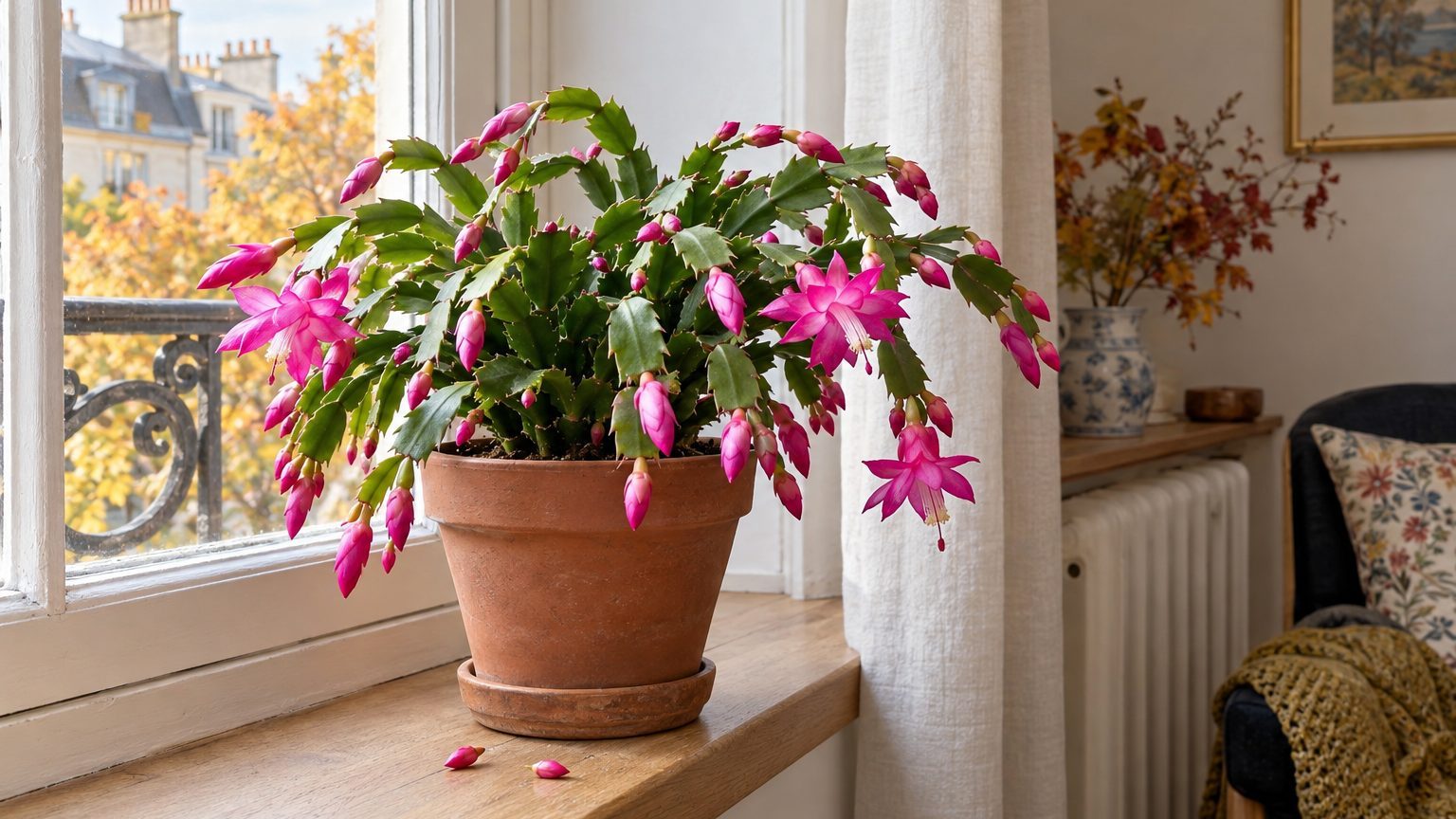 Boutons de cactus de Noël qui tombent : ceux qui restent vont-ils s'ouvrir ?