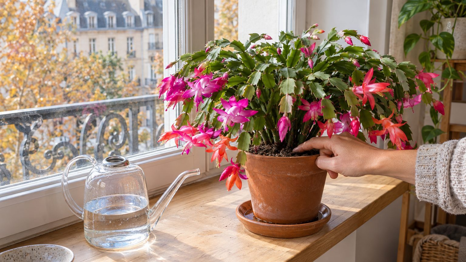 Cactus de Noël, arrosage : le guide précis, cas particuliers compris