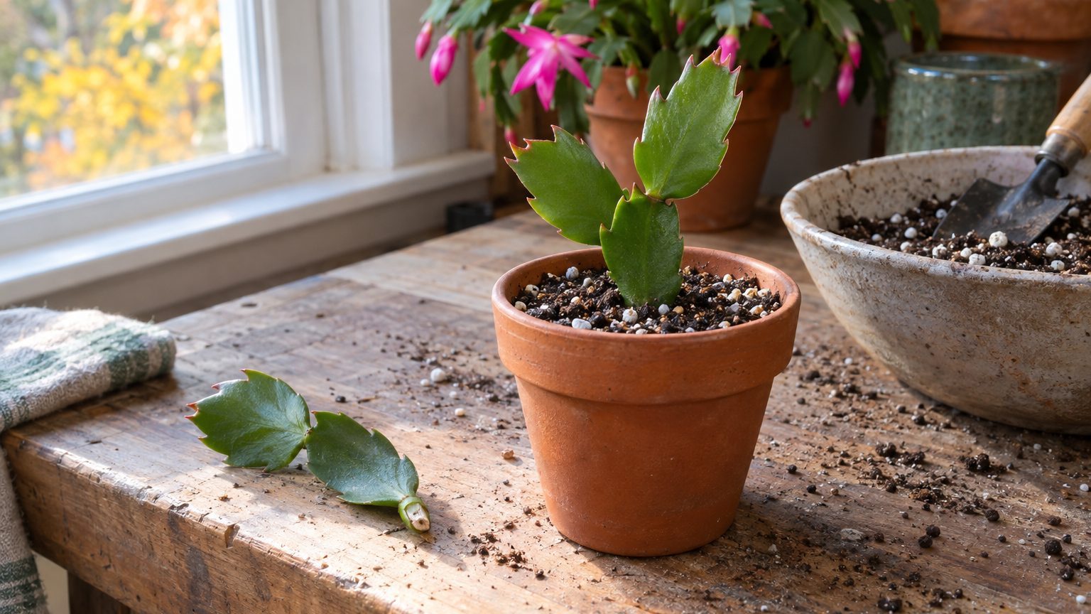 Cactus de Noël, bouture : le guide précis, cas particuliers compris