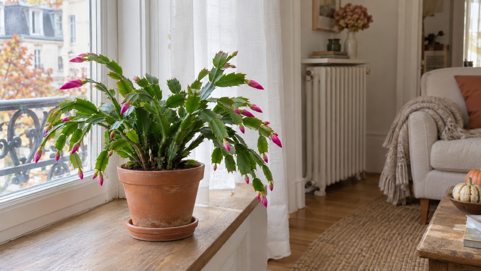 Cactus de Noël, emplacement et température : le guide précis, cas particuliers compris