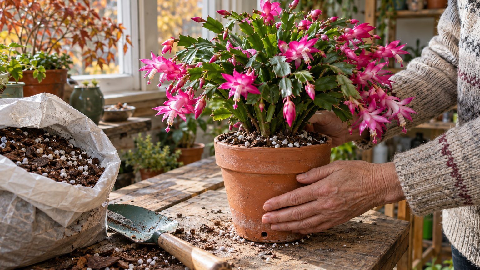 Cactus de Noël, rempotage : le guide précis, cas particuliers compris