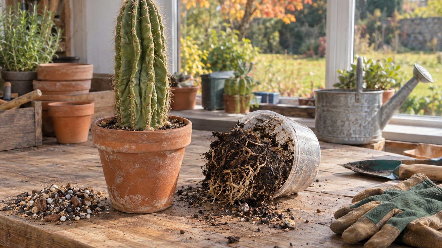 Cactus ridé : soif ou racines pourries ? Le test qui tranche