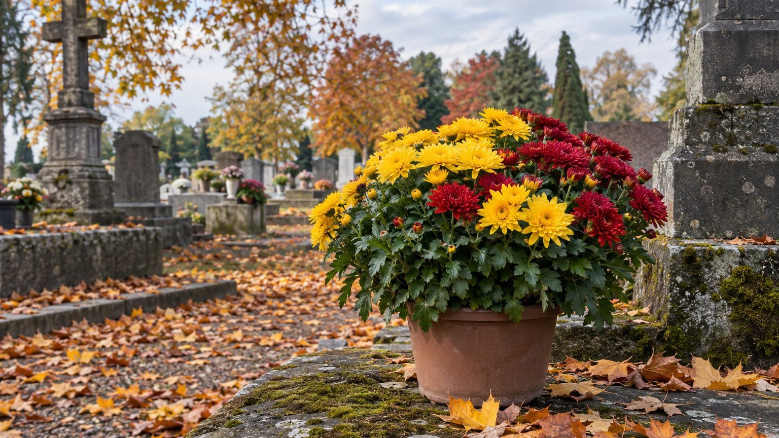 Combien de temps tiennent les fleurs déposées sur une tombe ?
