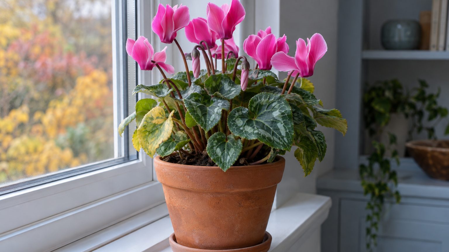 Cyclamen avec des feuilles jaunes : que faire selon la cause (chaleur, arrosage, repos)