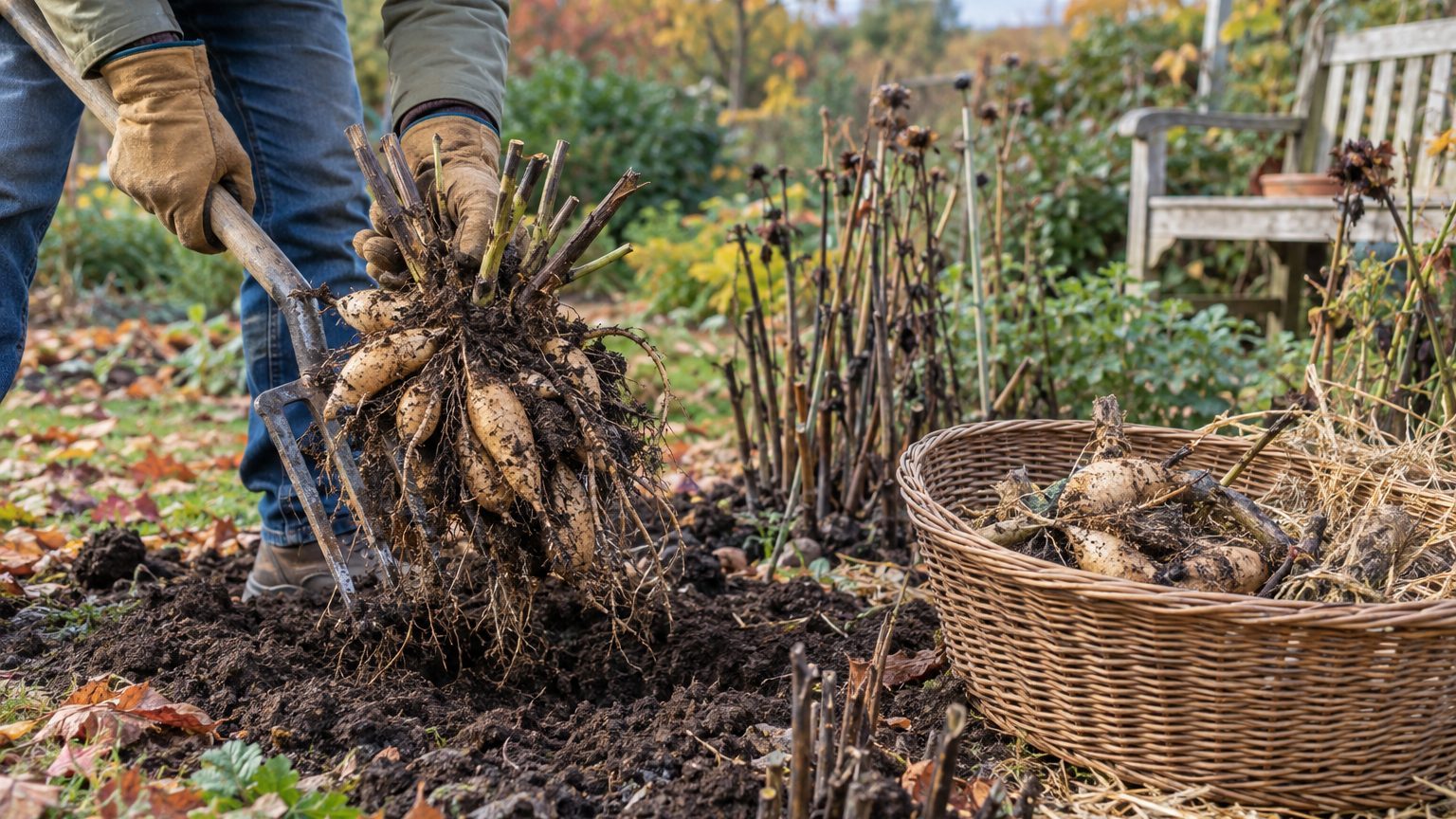Dahlias avant l'hiver : quand les arracher et à quelle hauteur couper les tiges